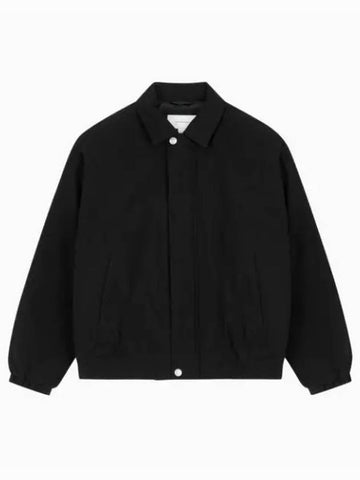 Jeans Embroidery Logo Padded Zip-Up Jacket Black - CALVIN KLEIN - BALAAN 1