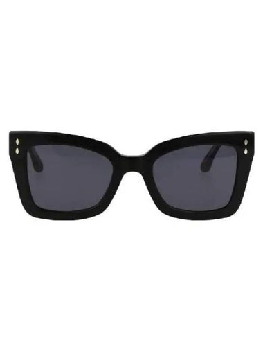 Black Logo Temple Square Sunglasses IM 0103 S 807IR - ISABEL MARANT - BALAAN 1