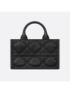 Macrocannage Calfskin Strap Mini Book Tote Bag Black - DIOR - BALAAN 5