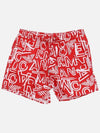 Logo Print Swim Shorts Red - EMPORIO ARMANI - BALAAN 2