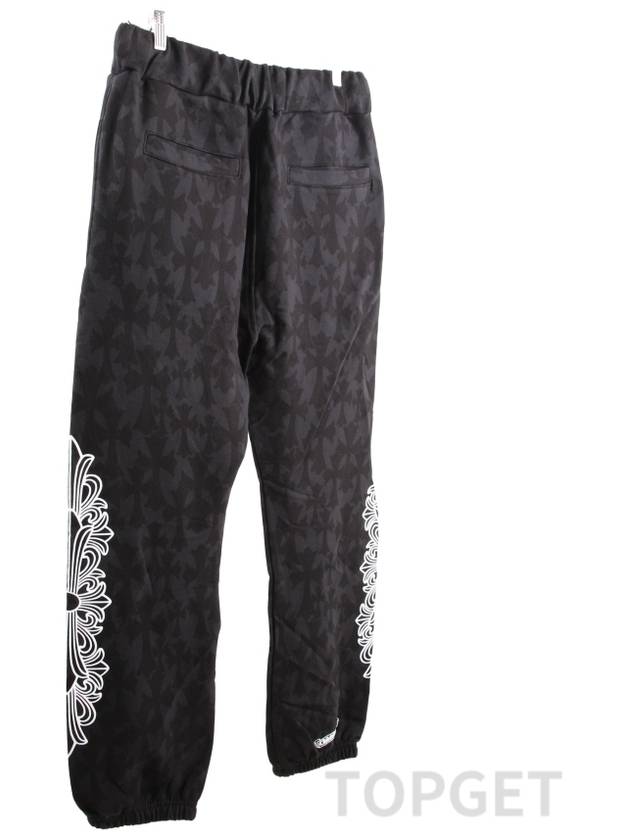 Cemetery Cross All Over Print Sweatpants Black - CHROME HEARTS - BALAAN 3