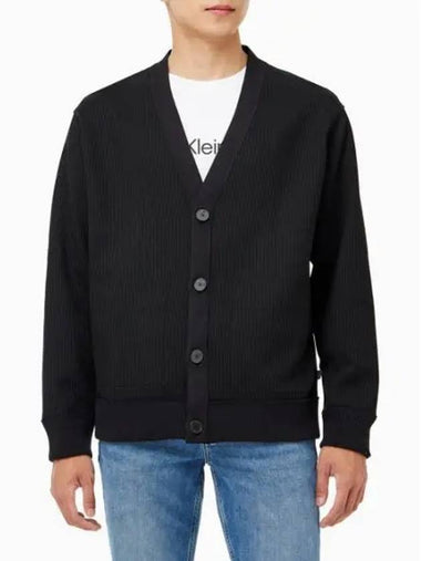 Jeans Premium Reversible Cardigan Black - CALVIN KLEIN - BALAAN 1