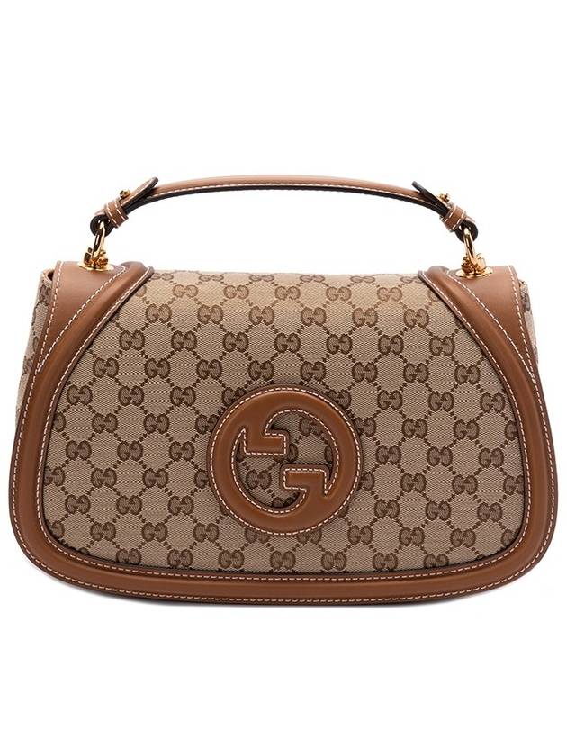 Blondie GG Canvas Medium Top Handle Bag Beige Ebony - GUCCI - BALAAN 2