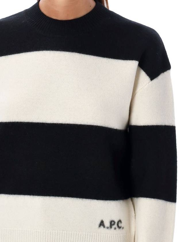 Stripe Penny Knit Top Black - A.P.C. - BALAAN 4