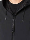 Men's Shell R Goggles Hooded Jacket Black - CP COMPANY - BALAAN 5