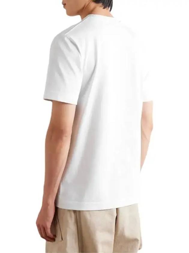 Le Gros Grain Logo Short Sleeve T-Shirt White - JACQUEMUS - BALAAN 4