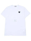 Black Heart Wappen Short Sleeve T-Shirt White - COMME DES GARCONS - BALAAN 2