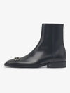 BB Icon Leather Ankle Boots Black - BALENCIAGA - BALAAN 2