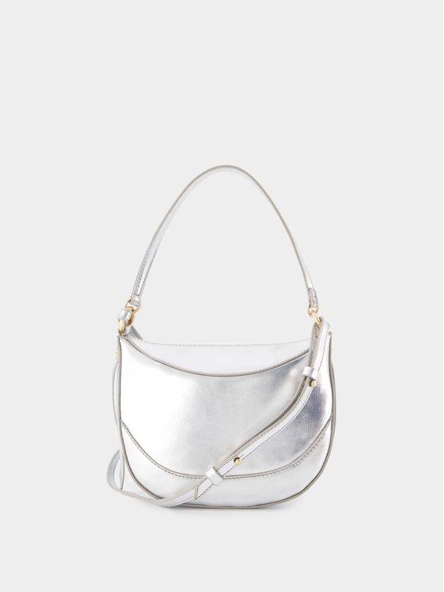 Mini Daily Bag Crossbody - Vanessa Bruno - Leather - Silver - VANESSA BRUNO - BALAAN 3