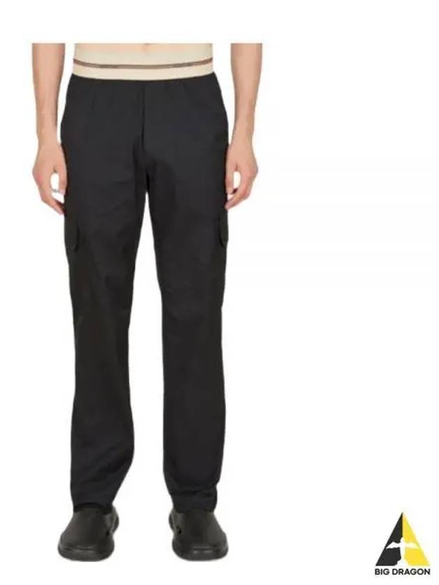 Logo Band Pull-On Track Pants Black - HELMUT LANG - BALAAN 2