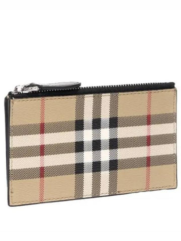 Small leather card case men s wallet - BURBERRY - BALAAN 1