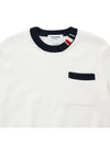 RWB Striped Cotton Knit Top White - THOM BROWNE - BALAAN 4