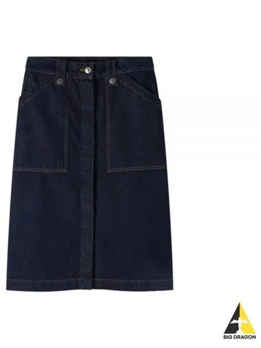 Jupe Annie Denim A-Line Skirt Indigo - A.P.C. - BALAAN 2