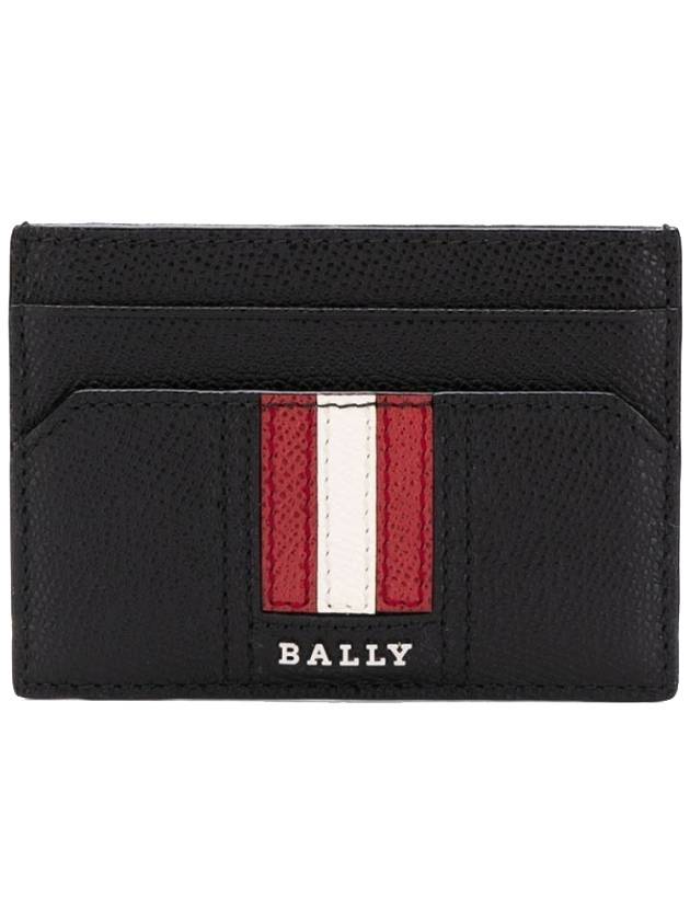 Taklipos Leather Card Holder Black - BALLY - BALAAN 1