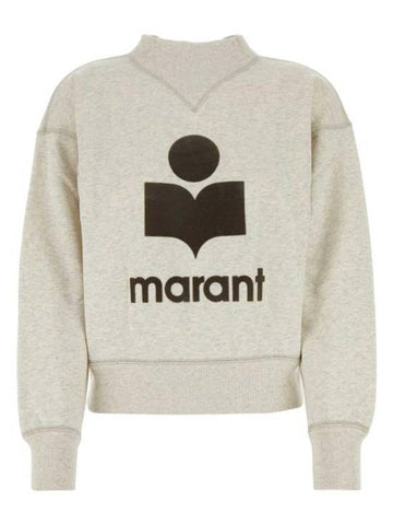 Moby Logo Print Sweatshirt Ecru - ISABEL MARANT ETOILE - BALAAN 1