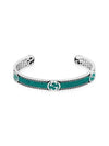 Interlocking G Bracelet YBA645570001 Green - GUCCI - BALAAN 3