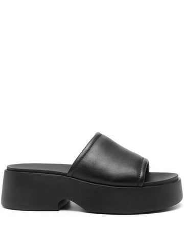 Tasha Leather Slippers Black - CAMPER - BALAAN 1