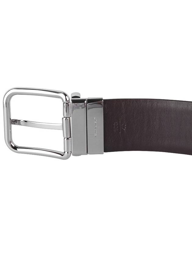 Reversible Leather Belt Black - PRADA - BALAAN 7