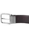 Reversible Leather Belt Black - PRADA - BALAAN 7