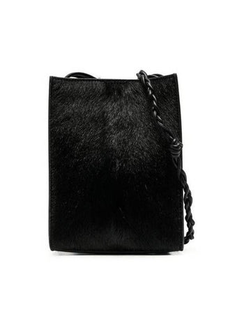 Tangle Small Calfskin Leather Cross Bag Black - JIL SANDER - BALAAN 1