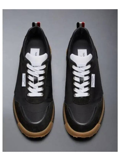 Alumni Eco Nylon Sneaker Black - THOM BROWNE - BALAAN 2