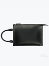 Trace Logo Small Leather Shoulder Bag Black - JIL SANDER - BALAAN 2