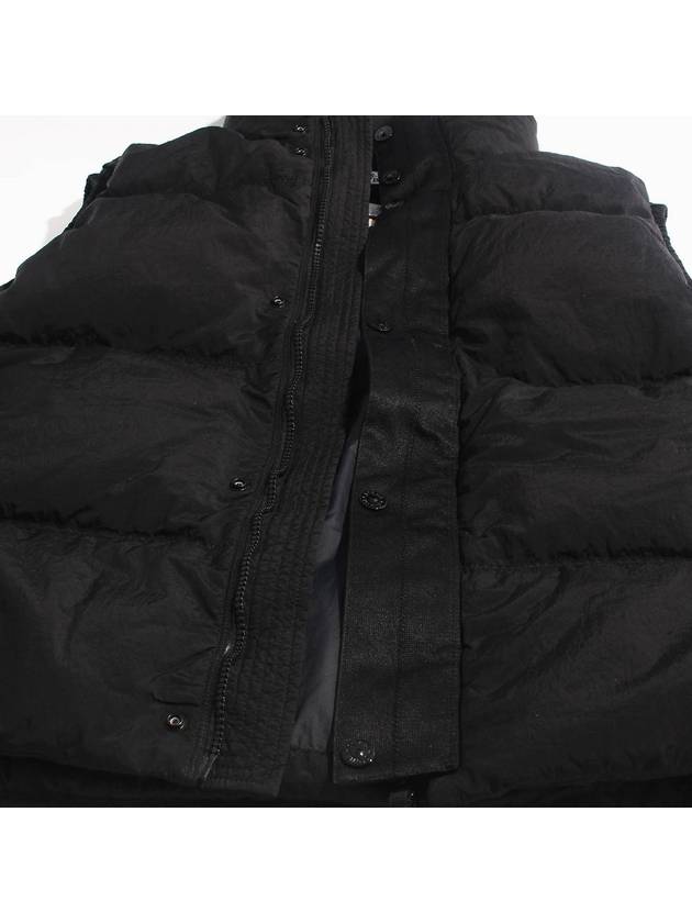 High Neck Padded Vest Black - STONE ISLAND - BALAAN 5