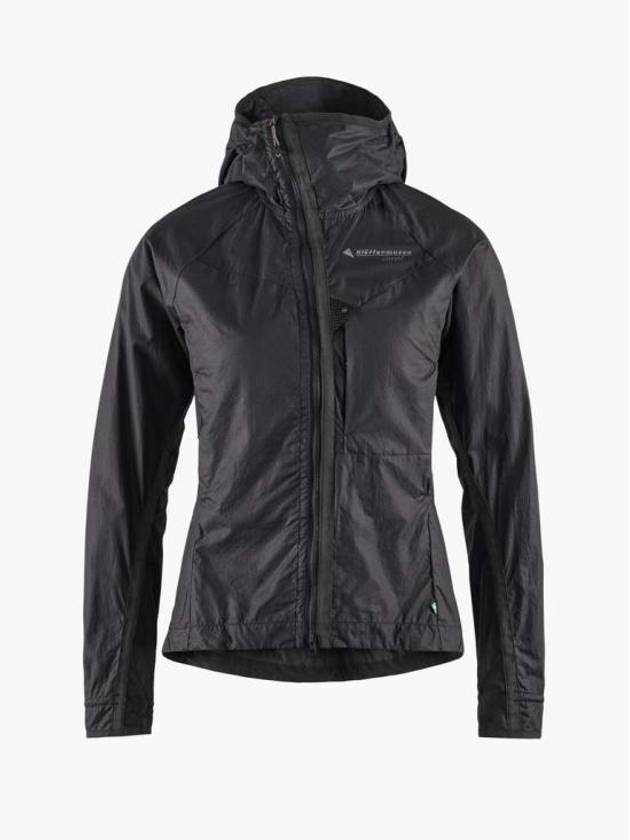 Women's Ansur Windproof Zip-Up Jacket Raven Black - KLATTERMUSEN - BALAAN 2