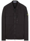 Supima Cotton Twill Stretch-TC Jacket Black - STONE ISLAND - BALAAN 2