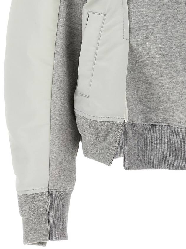 Sacai Light Grey Sweatshirt - SACAI - BALAAN 4