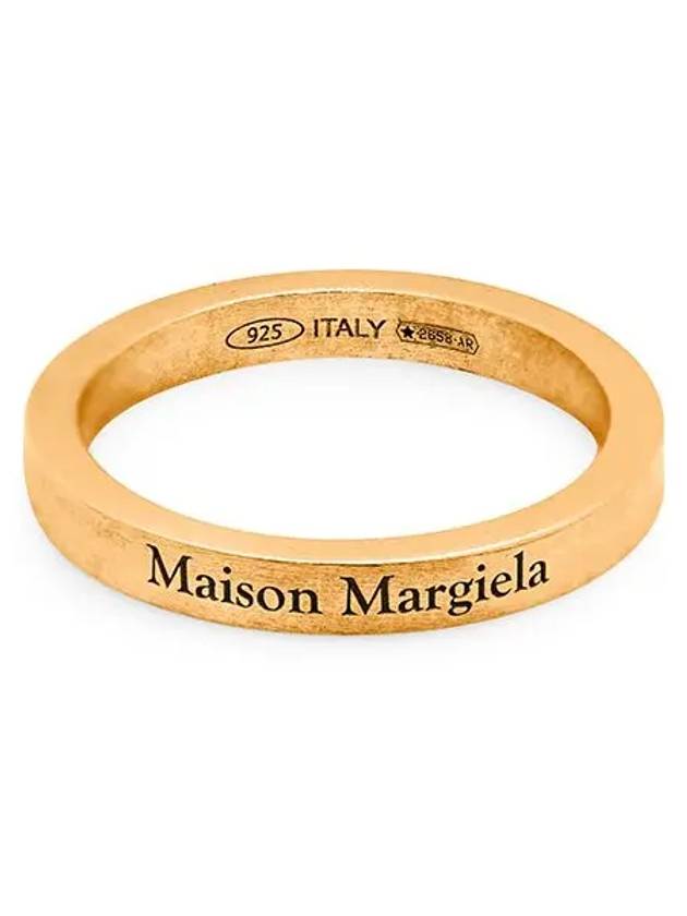 Engraving Logo Palladium Ring Gold - MAISON MARGIELA - BALAAN 6