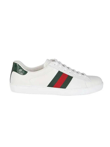 Ace Leather Sneakers White - GUCCI - BALAAN 1