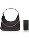 Wilma Logo Shoulder Bag Black Brown - MICHAEL KORS - BALAAN 7