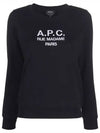 Women's Tina Logo Sweat Sweatshirt Black - A.P.C. - BALAAN 3