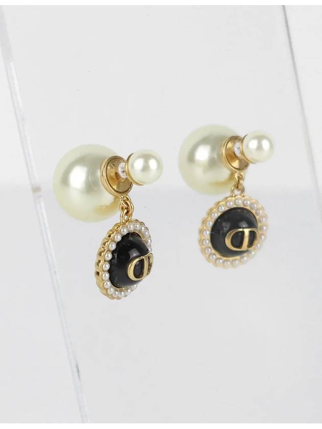 Tribales Resin Pearls Earrings Gold - DIOR - BALAAN 3