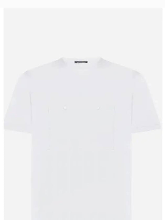 Mercerized Jersey Pocket Short Sleeve T-Shirt White - CP COMPANY - BALAAN 2