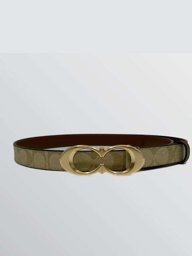 Signature Women's Slim Buckle Belt Leather Belt - COACH - BALAAN 3