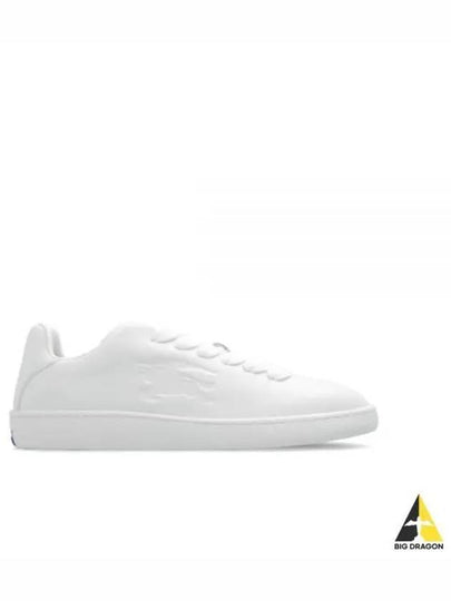 Leather Box Low-Top Sneakers White - BURBERRY - BALAAN 2