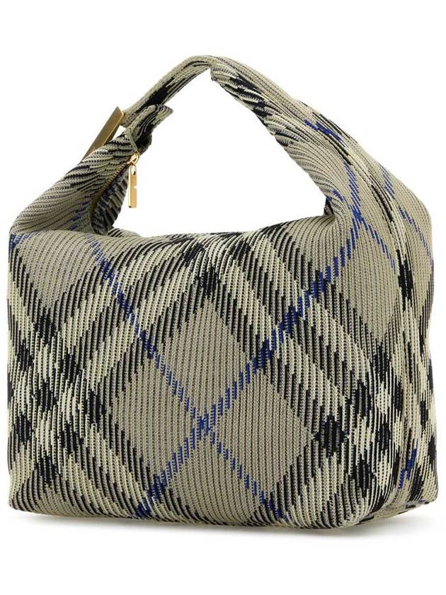 Peg Duffel Check Medium Tote Bag Lichen - BURBERRY - BALAAN 3