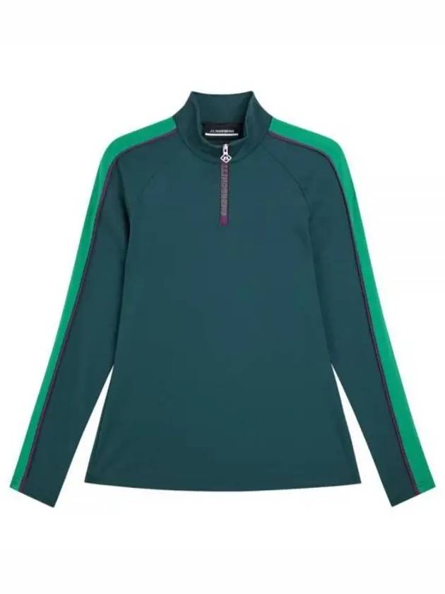 Kora Mid Layer Long Sleeve T-Shirt Green - J.LINDEBERG - BALAAN 2