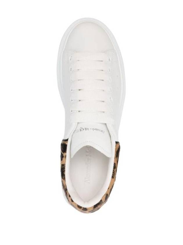 Leopard Tab Low Top Sneakers White - ALEXANDER MCQUEEN - BALAAN 5