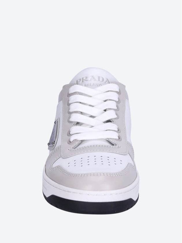 Downtown Leather Low Top Sneakers White - PRADA - BALAAN 4