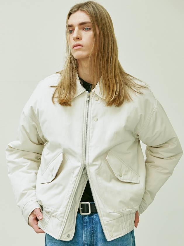 Reversible CWU 45P Flight Bomber Jacket Cream - KND - BALAAN 8