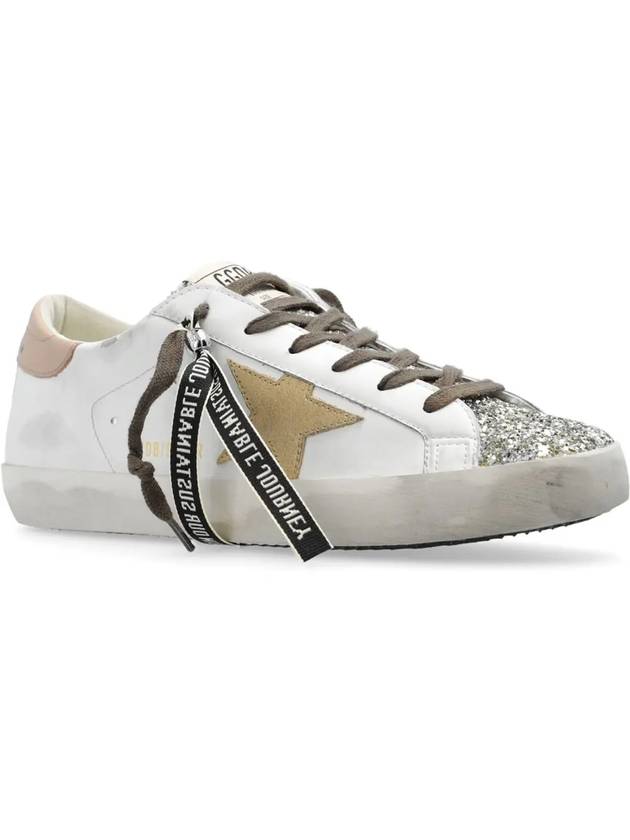 Platinum Glitter Toe Leather Low Top Sneakers White - GOLDEN GOOSE - BALAAN 3