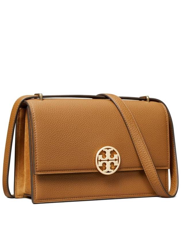 Miller Leather Cross Bag Brown - TORY BURCH - BALAAN 4