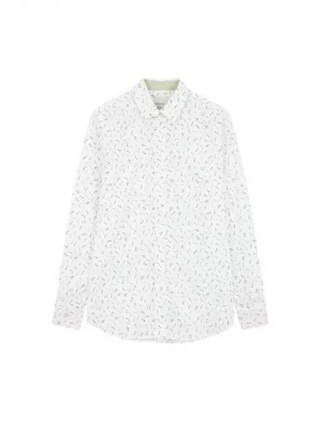 Women s Patterned Button Up Cotton Shirt White 270623 - PAUL SMITH - BALAAN 1