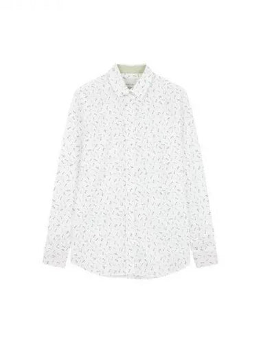 Women s Patterned Button Up Cotton Shirt White 270623 - PAUL SMITH - BALAAN 1