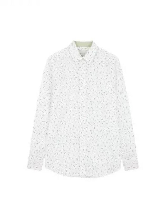 Women s Patterned Button Up Cotton Shirt White 270623 - PAUL SMITH - BALAAN 1