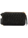 Matelasse Nappa Leather Mini Bag Black - MIU MIU - BALAAN 5