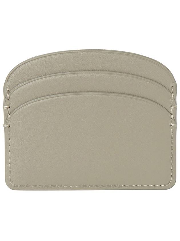 Demi Lune Card Wallet Green Taupe - A.P.C. - BALAAN 3